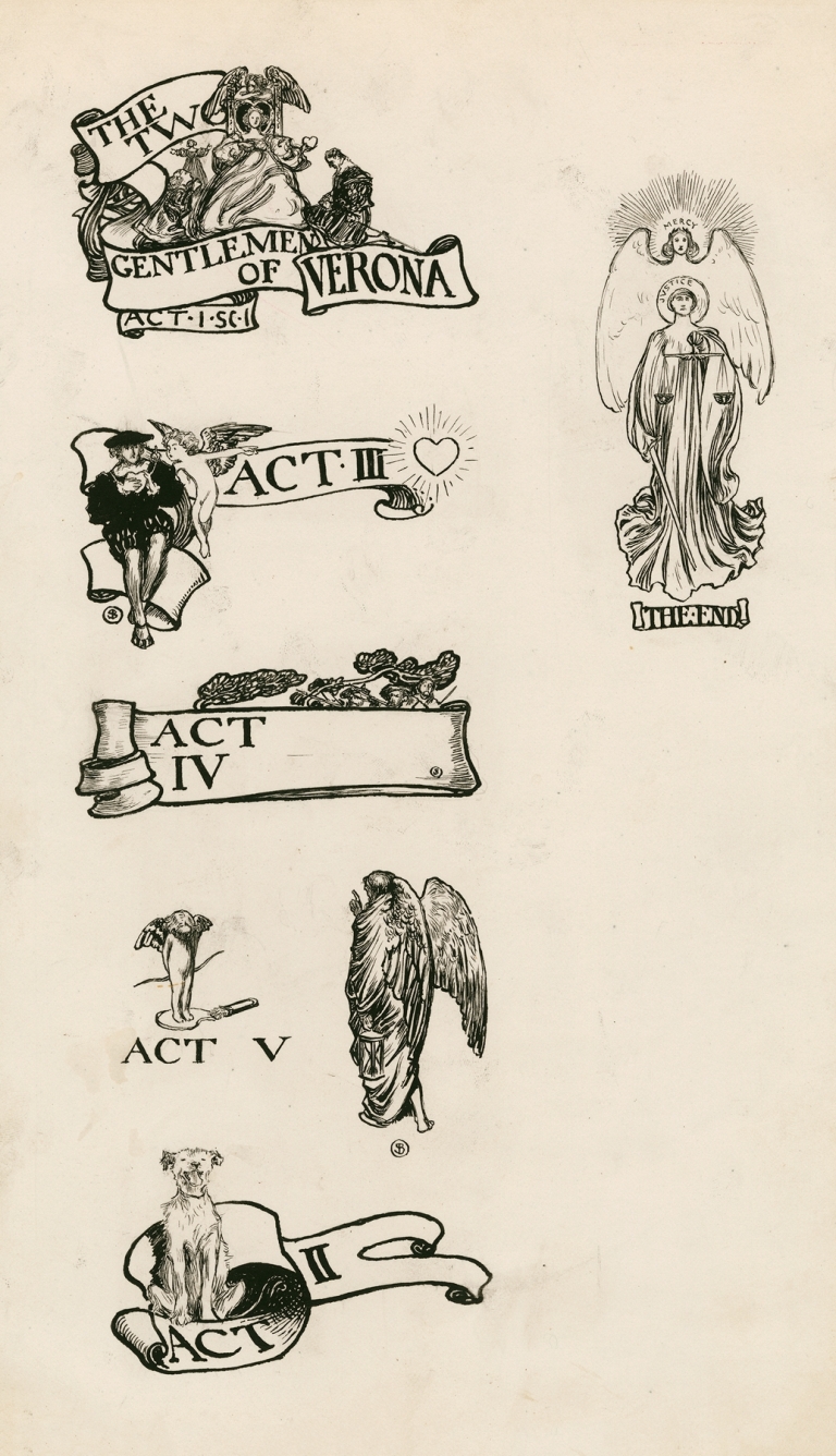 Two gentlemen of Verona; Headings by Byam Shaw