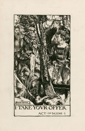 Two gentlemen of Verona; I take your offer Act IV Scene I by Byam Shaw