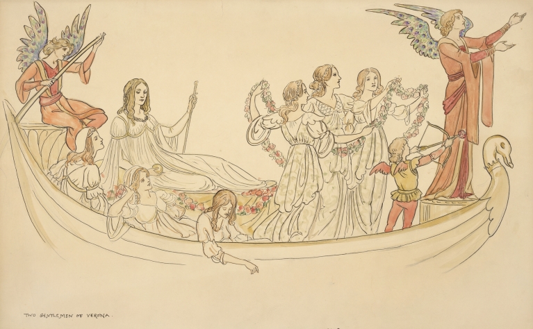 Two gentlemen of Verona; The Serenade ‘Who is Sylvia’ by Walford Graham Robertson