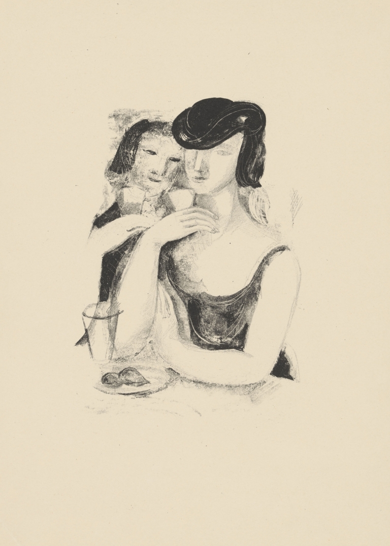 Two women drinking by Jean-Louis Boussingault