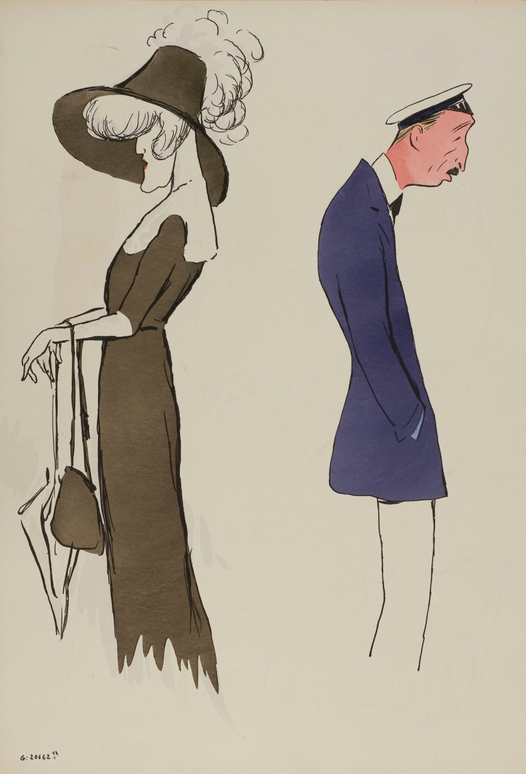 un homme et une femme by Georges Goursat (Sem)