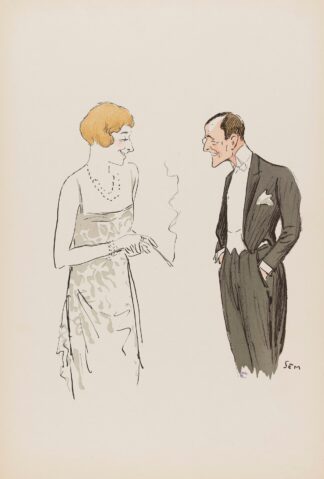 un personnage masculin et un personnage féminin by Georges Goursat (Sem)