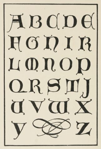 Uncial Gothic initials 3 by Frank Chouteau Brown