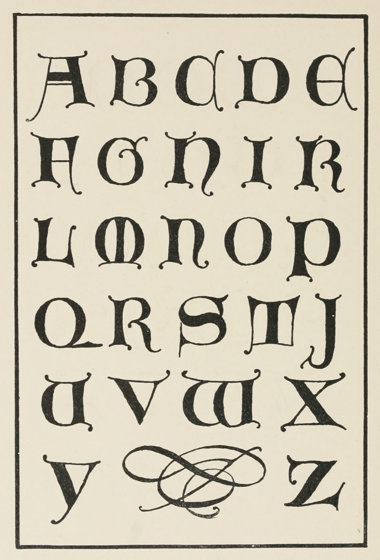 Uncial Gothic initials 3 by Frank Chouteau Brown