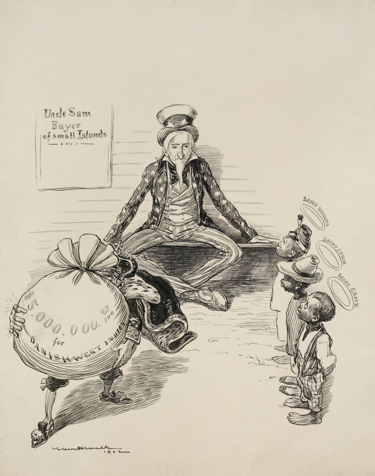 Uncle Sam, Buyer of Small Islands by William Henry Walker