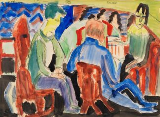 Unterhaltung by Ernst Ludwig Kirchner