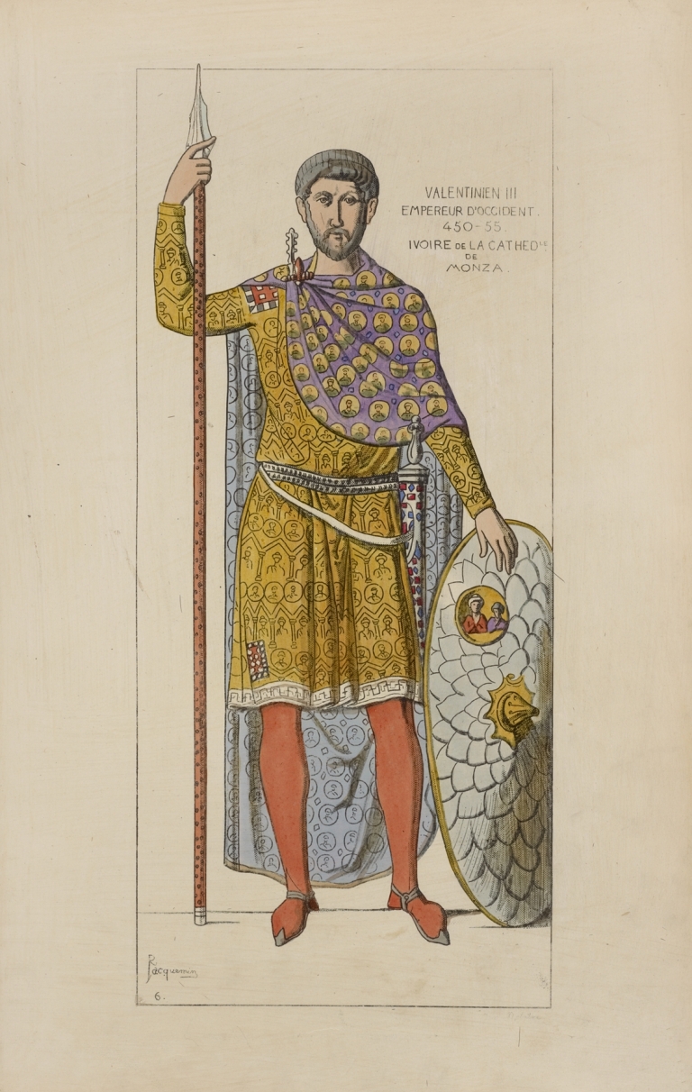 Valentinien III Empereur d’Occident 450-55. Ivoire de La Cathedrale de Monza. by Raphaël Jacquemin