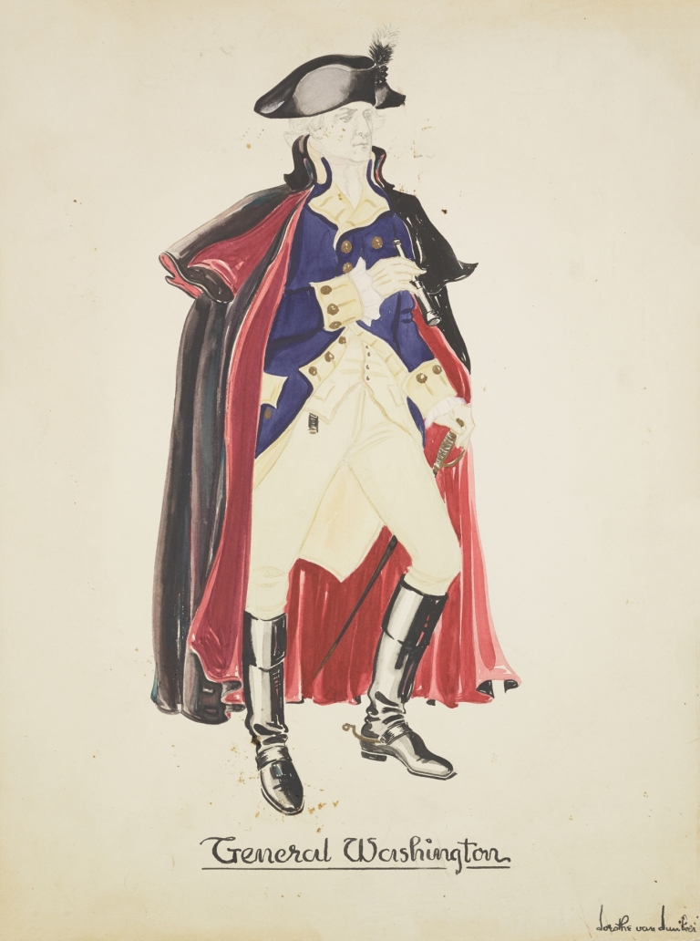 Valley Forge: General Washington: by Dorothe van Dunker