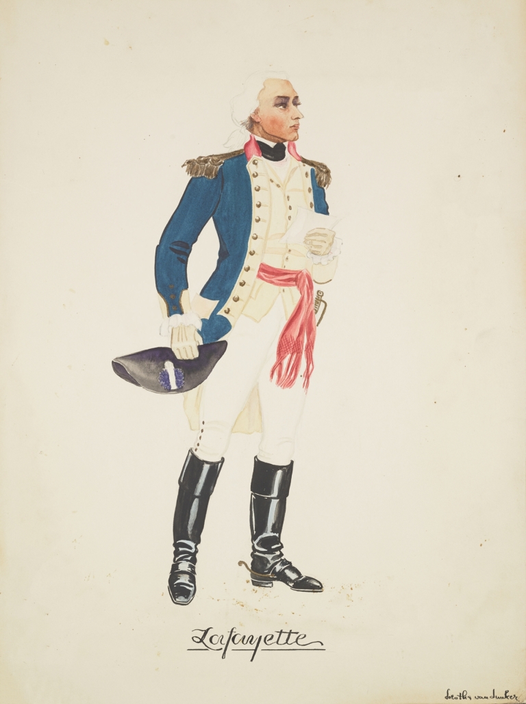 Valley Forge: Lafayette by Dorothe van Dunker