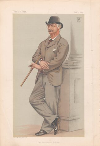 Vanity Fair – Artists. ‘The Grosvernor Gallery, Coutts, Lindsay. 3 February 1883 by Joseph Middleton Jopling