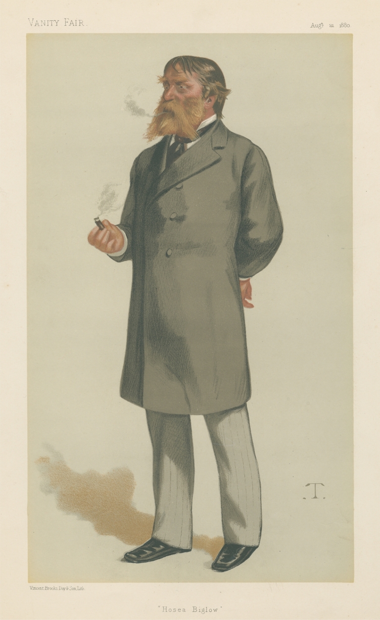 Vanity Fair; Literary; ‘Hosea Beglow’, James Russell Lowell, August 21, 1880 by Théobald Chartran