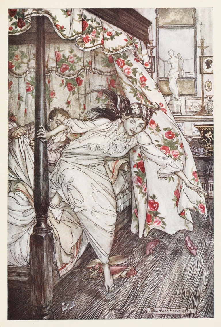 Venus and the Cat by Arthur Rackham