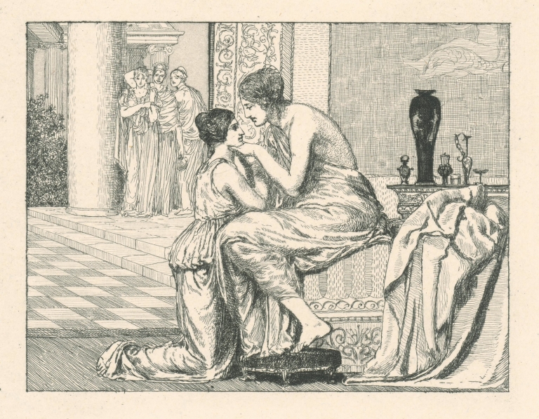 Venuša a Psyché by Max Klinger