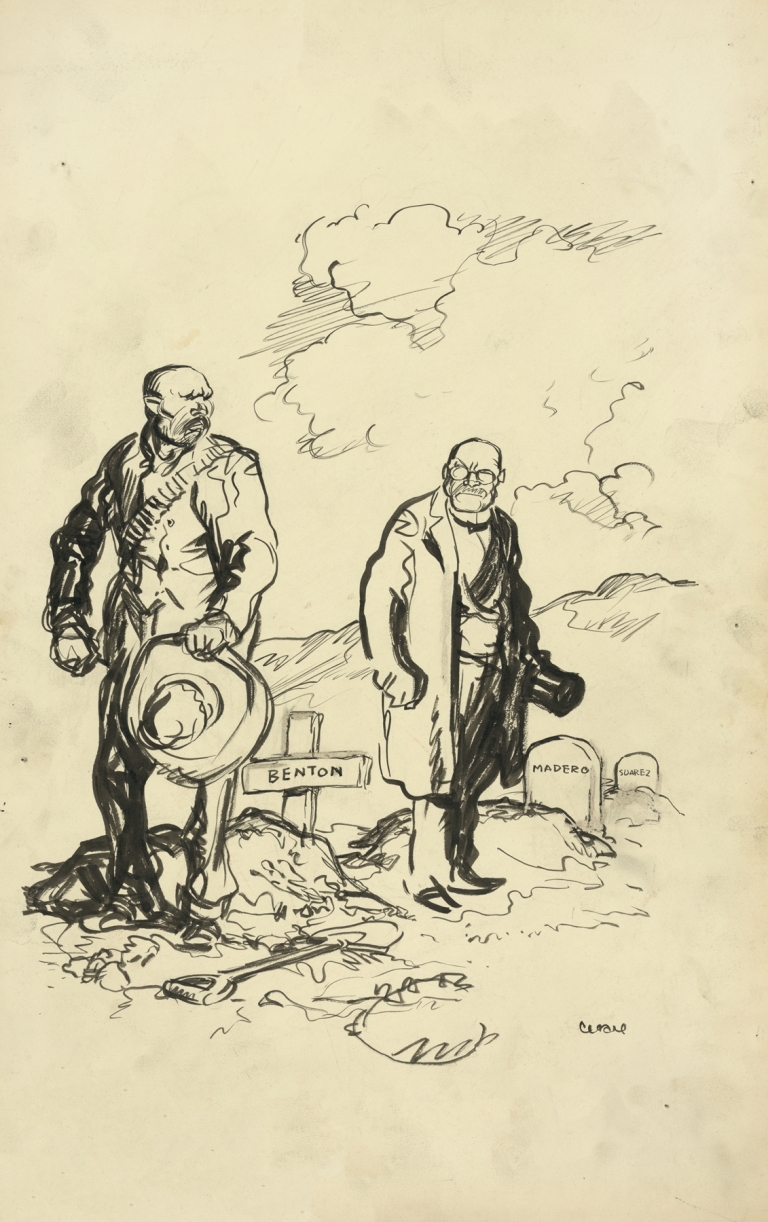 Villa and Huerta; ‘Murderer!’ by Oscar Edward Cesare