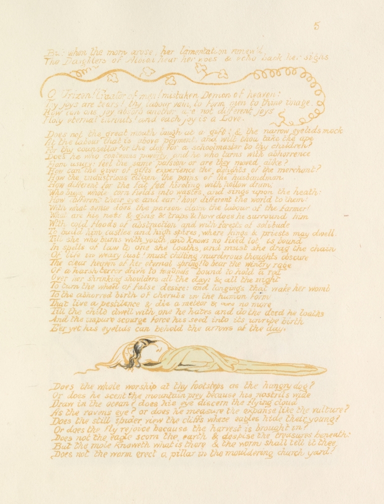 Visions of the daughters of Albion Pl. 07 by William Blake