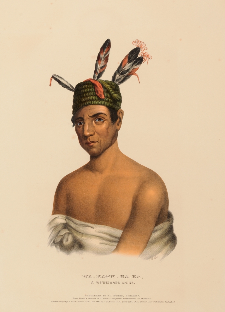 Wa-Kawn-Ha-Ka, A Winnebago Chief by Charles Bird King