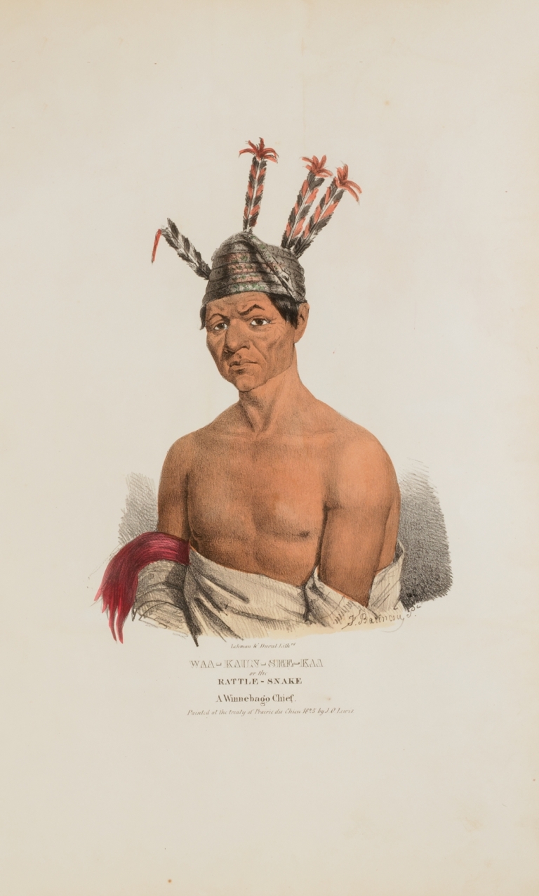 WAA-KAUN-SEE-KAA or the Rattle Snake; A Winnebago Chief by James Otto Lewis