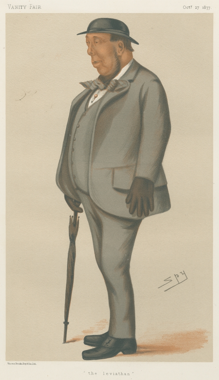 Wagerers; ‘The Leviathan’, Mr. Steel, October 27, 1877 by Leslie Matthew Ward