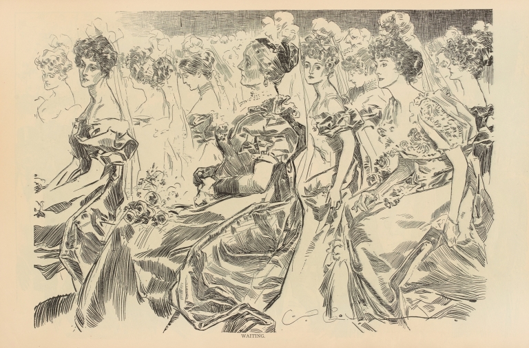 Waiting by Charles Dana Gibson