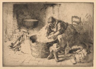 Washerwoman by F. Polat