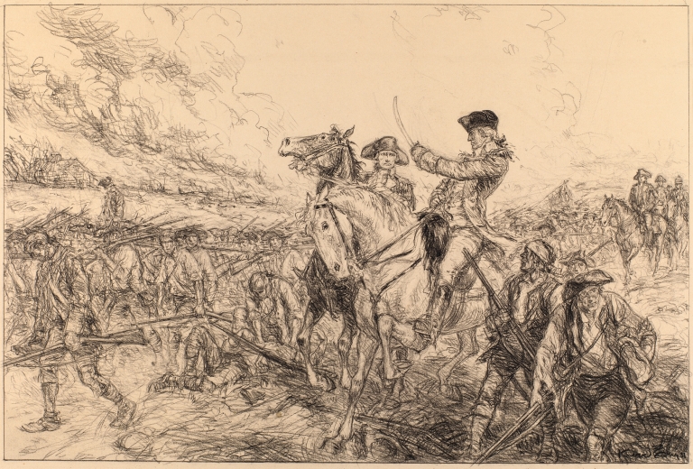 Washington and Lee at Monmouth by Kerr Eby