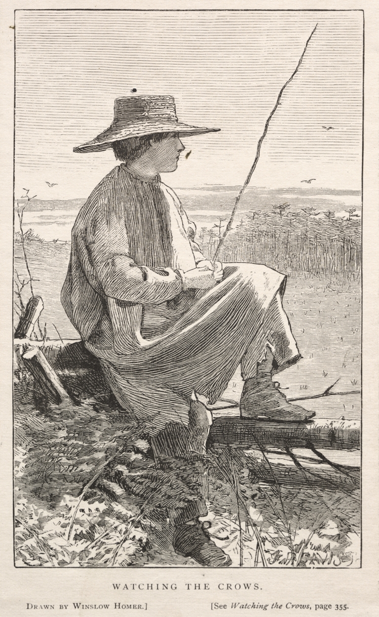 Watching the Crows by Winslow Homer