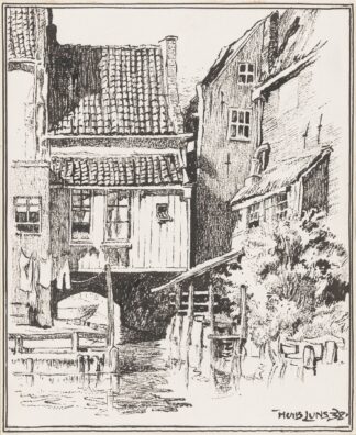 Waterpoortje naar de Zuiderhaven te Enkhuizen by Huib Luns