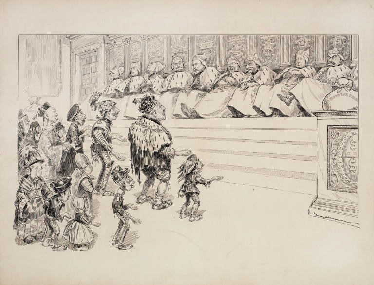 Wealthy Americans, depicted as Italian Doges by William Henry Walker