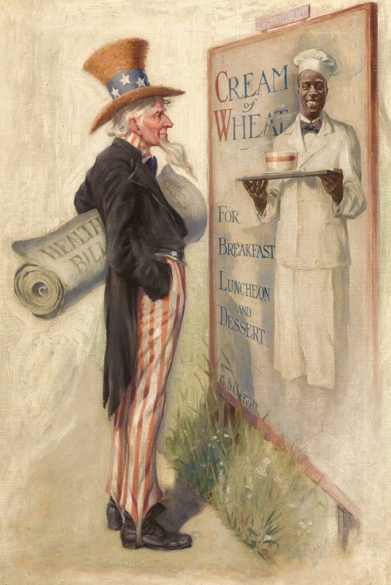 Well, You’re Helping Some, Cream of Wheat ad illustration by Galen J. Perrett