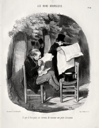 What the bourgeois calls a slight distraction by Honoré Daumier