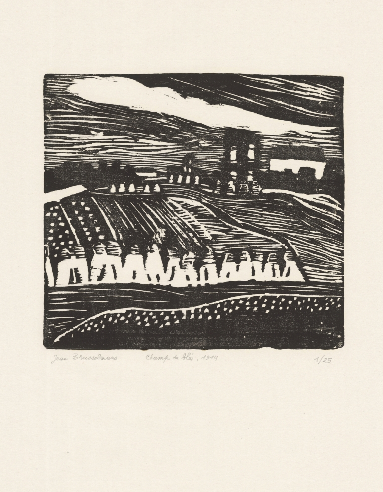 Wheat field by Jean Brusselmans