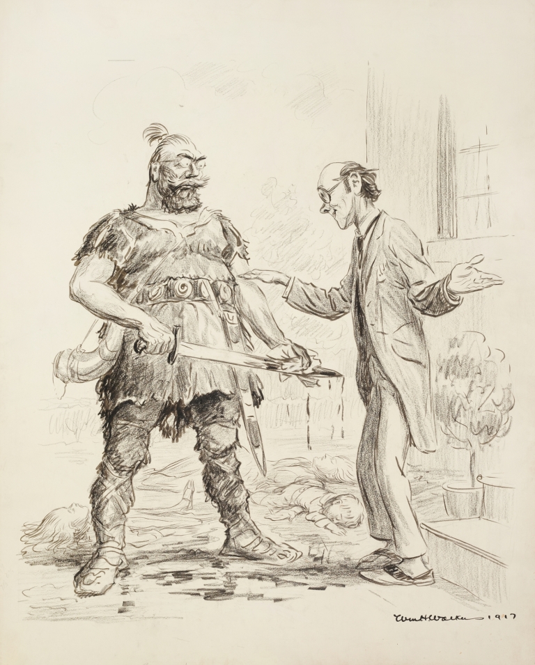 When the Hun comes to the U.S. Pacifist by William Henry Walker