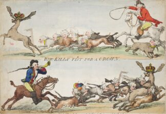 Who kills first for a crown by Thomas Rowlandson