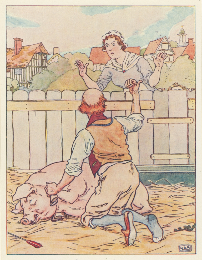 Wife, bring brandy in a spoon. by Leonard Leslie Brooke