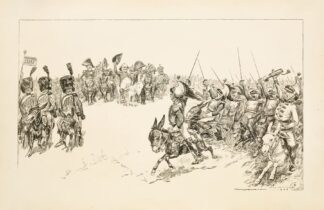 William Jennings Bryan as a general, cheered by his army on the field. by William Henry Walker