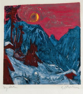 Winter Landscape in Moonlight by Ernst Ludwig Kirchner