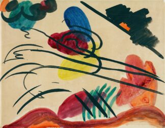 With three riders by Wassily Kandinsky