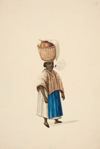 Woman with Basket on her Head by Francisco Fierro
