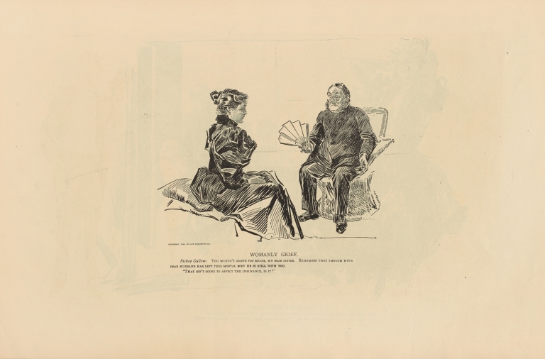 Womanly grief by Charles Dana Gibson