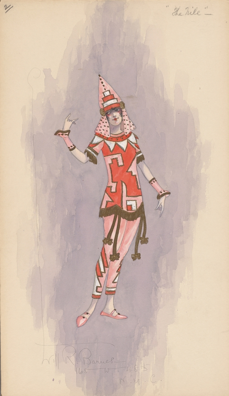 Woman’s costume; Pink pants, 2 by Will R. Barnes