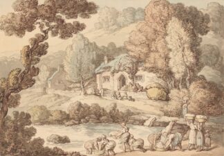 Wool-washers, Gloucestershire by Thomas Rowlandson