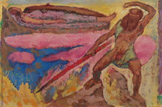 Wotan and Brünhilde by Koloman Moser