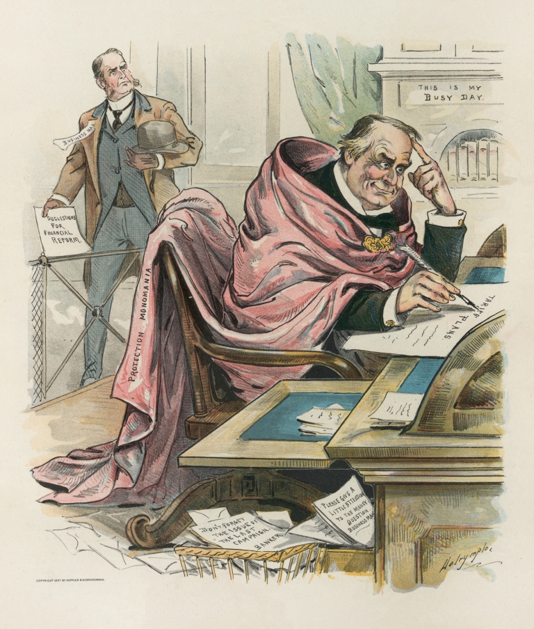 Wrapped up in his pet idea by Louis Dalrymple