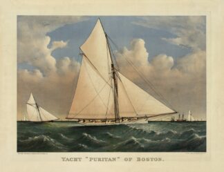 Yacht ‘Puritan’ of Boston by Currier & Ives.