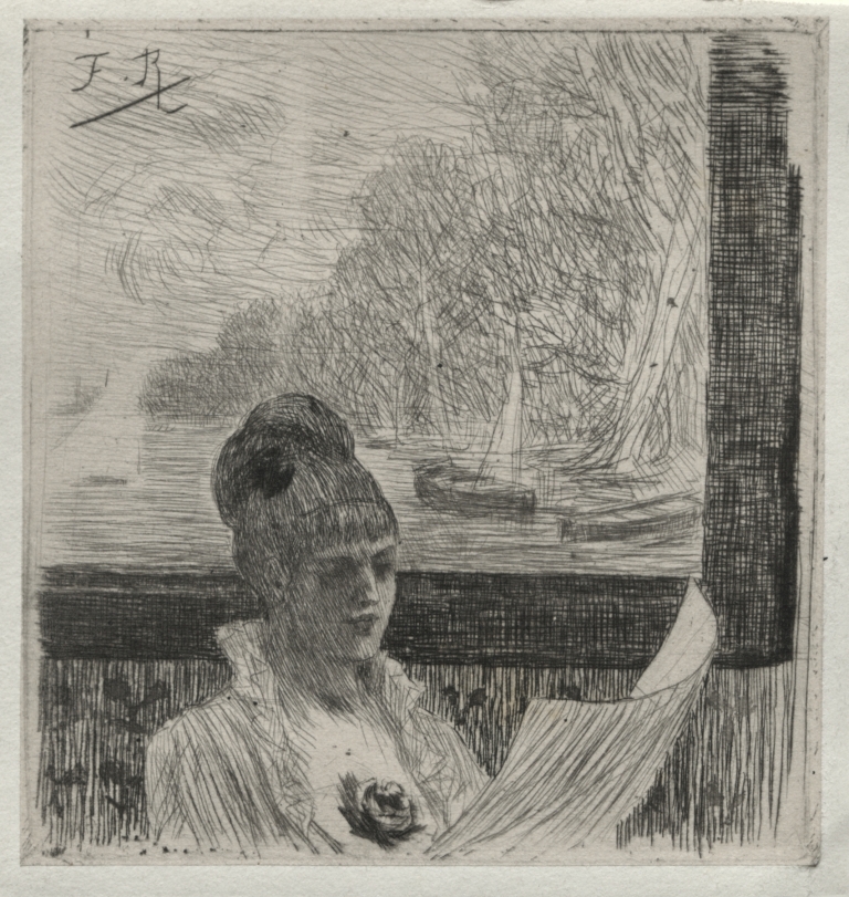 Young Woman by Félicien Rops