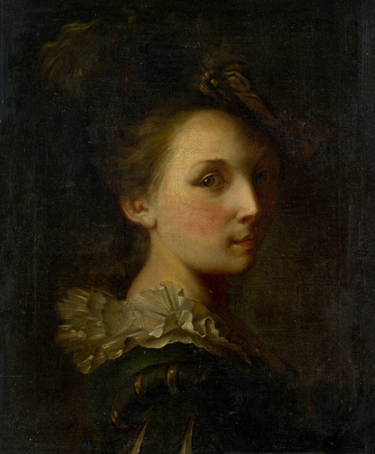 Young Woman in a Spanish Costume by Anonymous
