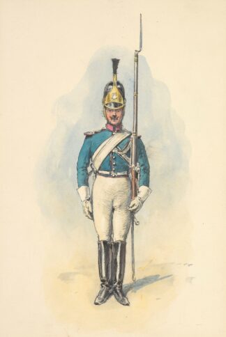 Zandarm w ubiorze paradnym 1815-1827 by Bronisław Gembarzewski