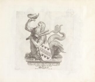 Zeemeerman met het wapen van Barbarigo by Robert van Audenaerde