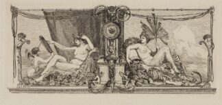 Zwei Figuren aus Kompositionen im Gold-Saal by Max Klinger