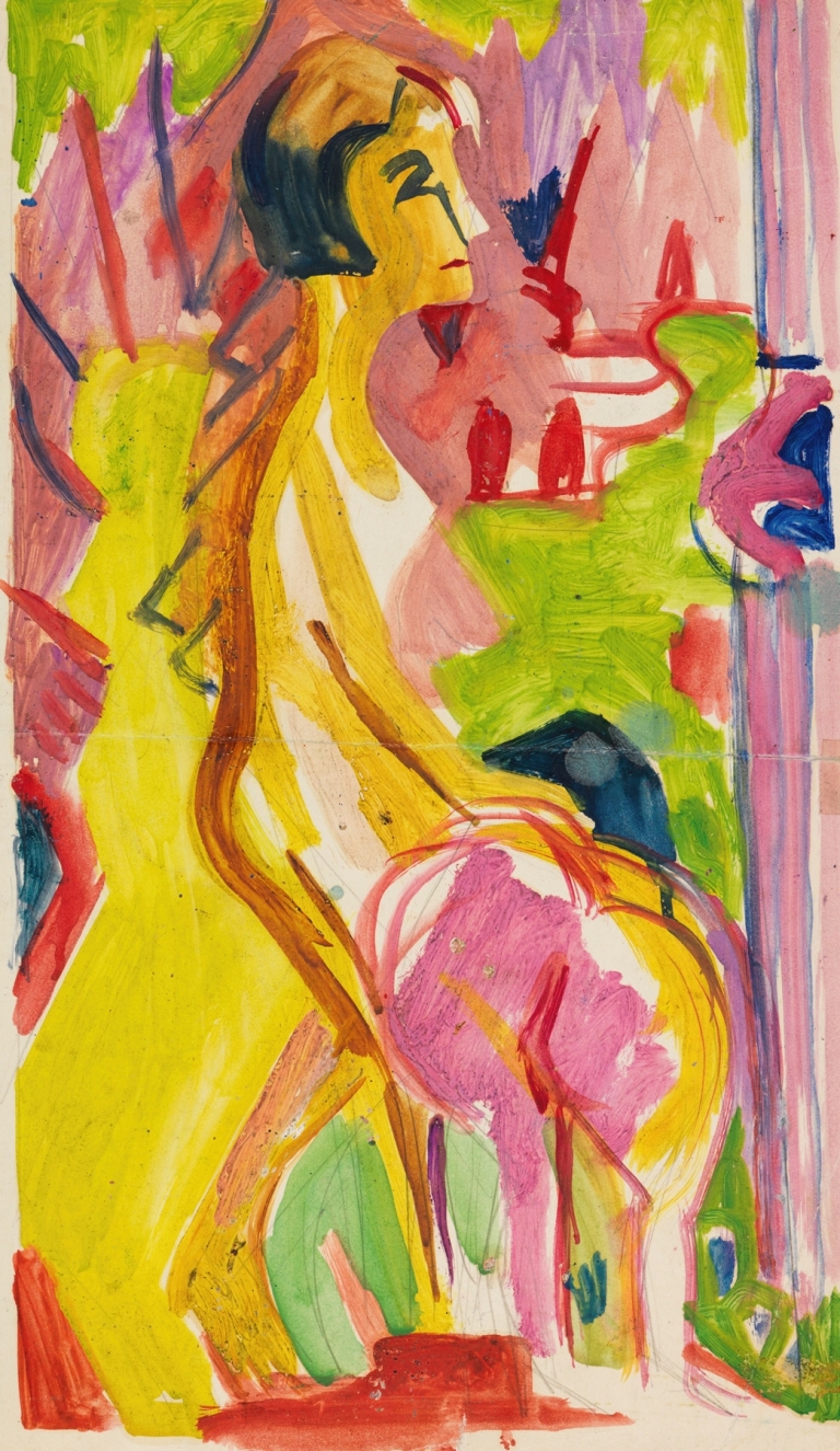 Zwei weibliche Akte by Ernst Ludwig Kirchner
